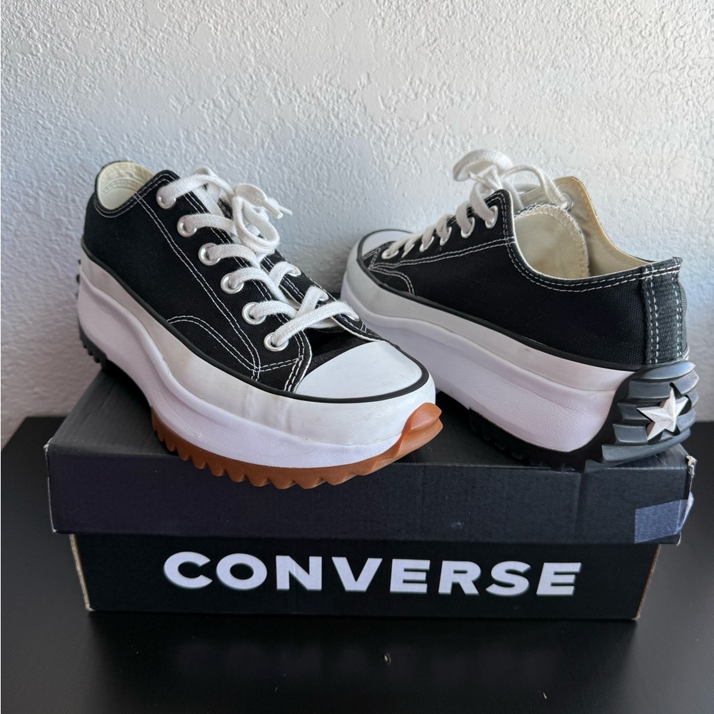 Converse Black and White Chunky Sole Sneakers